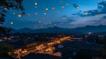 葛仙村之夜，走進童話世界