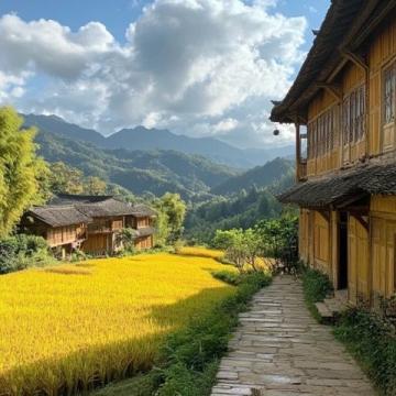哈尼梯田吃了臘肉下山，再來建水吃豆腐