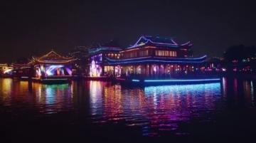 周莊古鎮夜景如夢似幻美不勝收