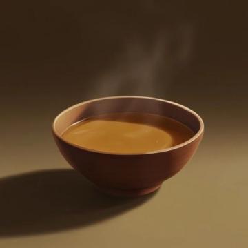 我知道了,下面就是答案: 一碗濃湯,滿足我的胃口!