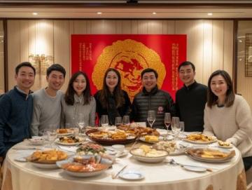徐州好友相約沛縣體驗傳統“大席”聚餐文化