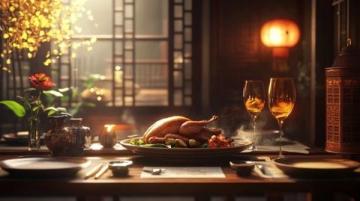 秋意漸濃的瞬間吃在中國老北京烤鴨、門釘肉餅、鐺炮牛肉；