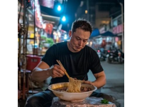 沈陽又火了，一位頭條大咖來沈陽，晚餐吃碗抻面加上雞架