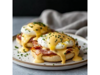 微波爐版蝦仁班尼迪克蛋EggBenedict