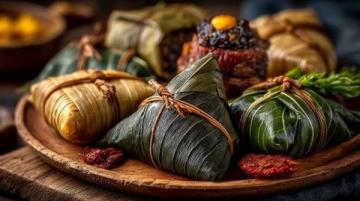 徐東寶藏菜市場(chǎng)的紅豆包與紅糖饅頭