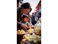 伊春泓江市場(chǎng)的東門(mén)，有一家回民菜的小盤(pán)菜做的非常的便宜，實(shí)惠，還可口,前天中午