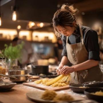 河南開封面館師傅絕技:一米大刀切出細如絲面的傳統美食傳奇