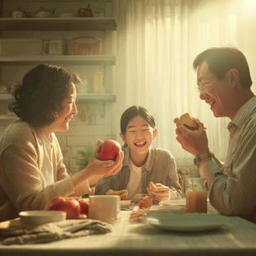 晨光中的愛心早餐：單身爸爸為小甜豆精心準(zhǔn)備的美好時光