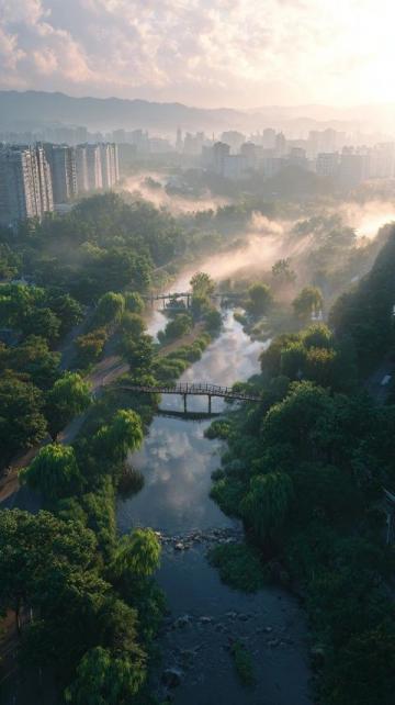 淮南市大型綜合性公園——龍湖公園:山水美景與休閑娛樂兼備