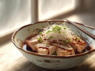 以下是一道原創改良版粉蒸肉食譜，以茶香解膩、果香增鮮為特色