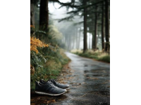 因為天氣不佳，我走得很慢。