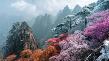 貴定金海雪山花開如畫。