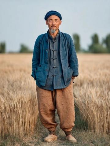 大連農村大叔，放下鋤頭去機場
