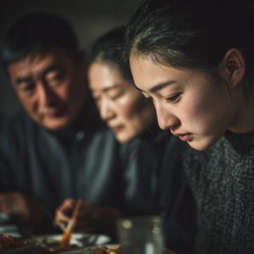 一家三口逛街吃完李先生牛肉面,時光倒流回到了從前
