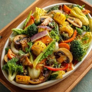 夏季美味佳肴:蒜香爆炒金針菇花甲螺