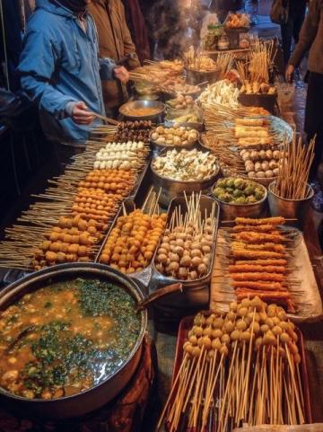 溧陽的美味,新街夜市