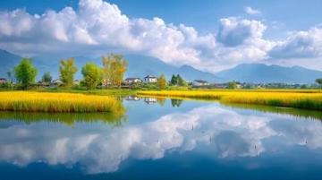 立冬后的鄉(xiāng)村,風(fēng)景依舊美麗