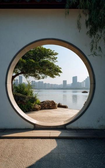 屈原公園點(diǎn)綴沅江畔，常德城里的璀璨明珠