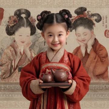 鮑蕾母女三人古裝寫真顏值爆表,貝兒簡直是陸毅翻版!網友們都在討論這對母女的五官和身材。