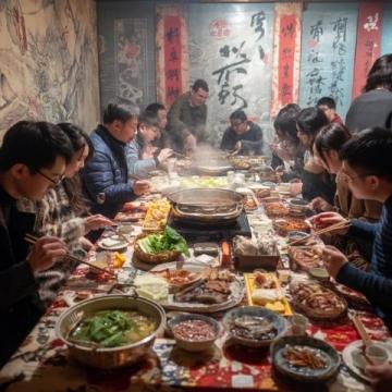 初六迎立春,五姐妹齊聚一堂,金花盛放共歡聚