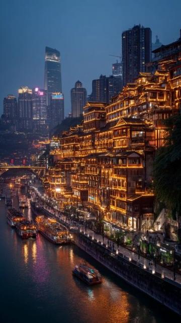 重慶謝家灣站，最像香港的街區,看起來好大氣上檔次呦。城市感滿滿的。網友戲稱重慶