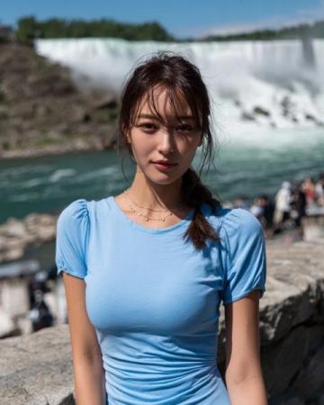 一名伊朗美女網紅在游覽桂林后，感慨萬千的落淚了