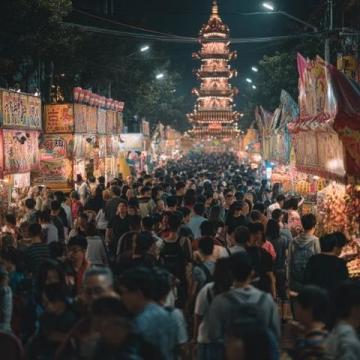 北京通州月亮河小鎮夜市:從疫情復蘇到五一爆火的蛻變之旅