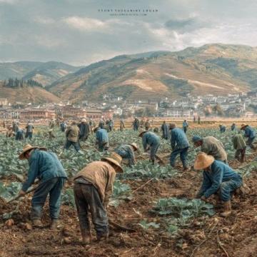 巴州區興文小學校園農場種蔬菜,校門口擺攤搞義賣