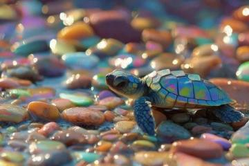清晨陽光下的溫馨采購:野生甲魚的故事