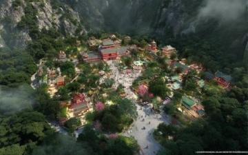 陽泉桃林溝民俗文化園(陽泉郊區桃林溝的桃河民俗文化園,已經建成很多年了,每次去桃林)
