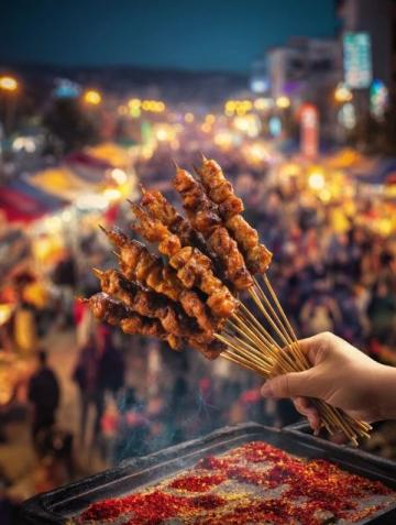 邛崍新年行之夜色里品味地道年味春