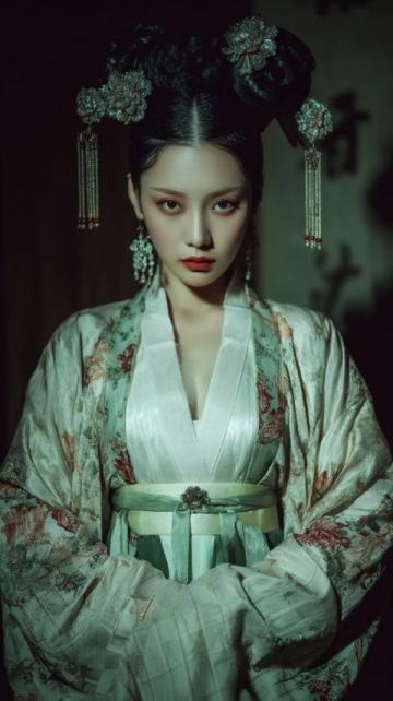 鮑蕾母女三人古裝寫真顏值爆表,貝兒簡直是陸毅翻版!網友們都在討論這對母女的五官和身材。