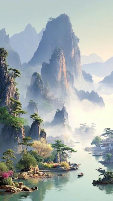 蒼洱之畔喜洲古韻，繪就人間仙境圖