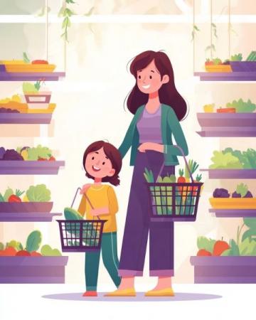 晚市購物驚喜：帶娃散步偶遇“天仙配”促銷，蔬菜肉品超值優惠