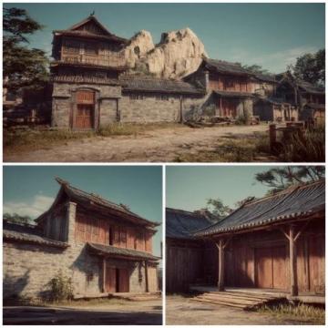 陽泉桃林溝民俗文化園(陽泉郊區桃林溝的桃河民俗文化園,已經建成很多年了,每次去桃林)