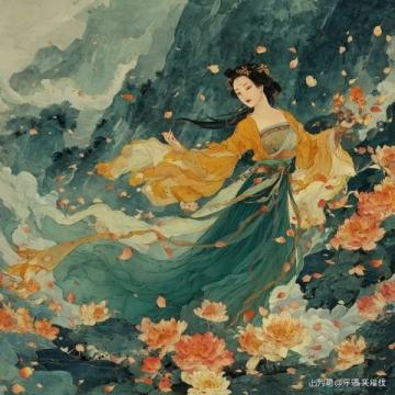 劉曉君牡丹畫作賞析：國香、紫云圖與荷塘韻色