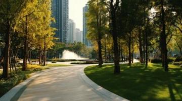 屈原公園點(diǎn)綴沅江畔，常德城里的璀璨明珠