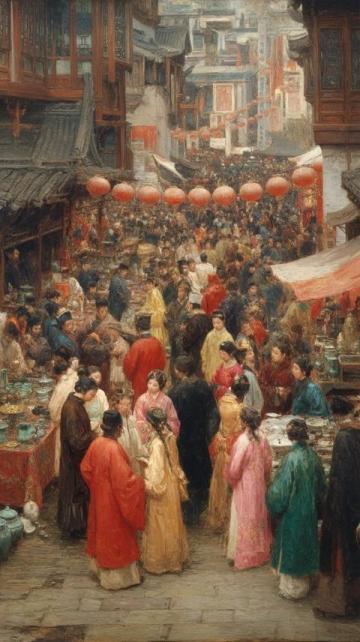 某市,一個游客去旅游,聽聞長街宴口碑很好,因此便買了票前去享用