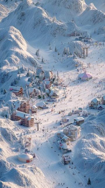 一早便來到雪場,似乎比去年的天氣冷了許多