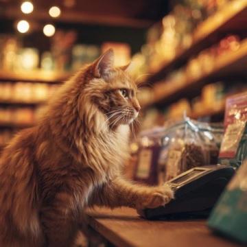 上海五一假期消費者熱衷于買貓糧等寵物用品。