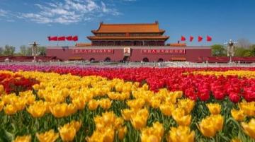 榮昌地標煥新裝 燈籠鮮花迎五一游客