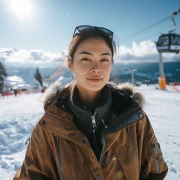 一早便來到雪場,似乎比去年的天氣冷了許多