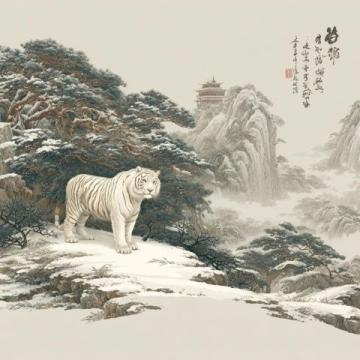 清朝姚墅鄉民在山上突遇老虎，虎一個劍步撲倒了他，利爪抓傷臉頰血流不止