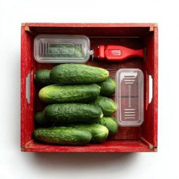 荷月豐收日：自然生長的美味黃瓜、蔥和線椒采摘記