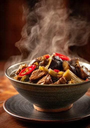 阜陽(yáng)界首黃牛肉燜荊芥：皖北風(fēng)味的獨(dú)特味覺盛宴