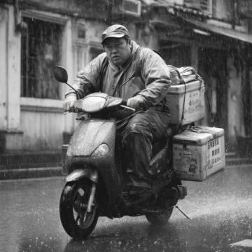 風雨無阻的外賣小哥：背后的辛酸與堅持