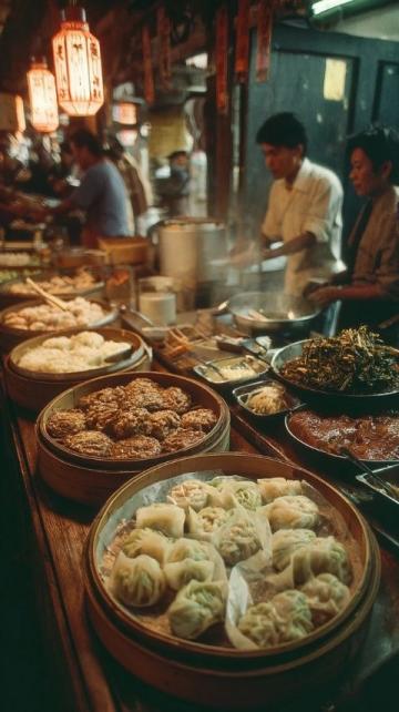 這是1945年11月份的一組珍貴老照片,拍攝于重慶路邊的一家小吃店