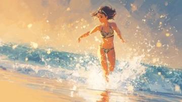 夏日暢游海浪間，悠享濤聲共鳴時