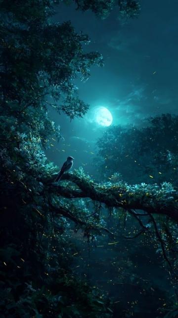 深夜三點半，月色溫柔伴蟲鳴