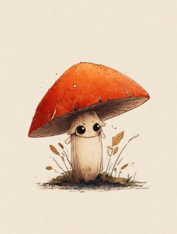 出來找菌子,走到這個地方突然跟我們家狗四目相對,然后它撒腿就跑